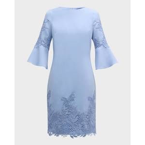 chinese dress ladies Embroidered Lace Illusion Evening Gown  Terijon.com